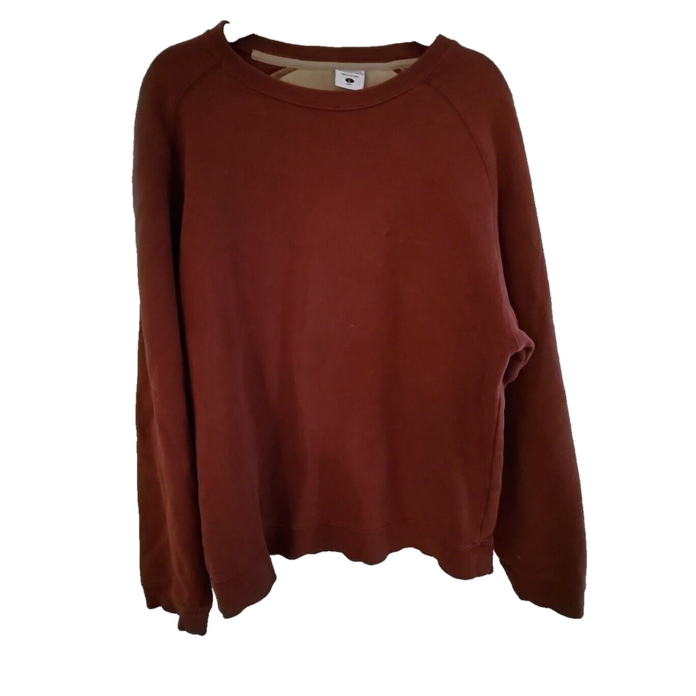 Columbia Red Crew Neck Long Sleeve Outdoor Pullover Sweatshirt Men's Size Large